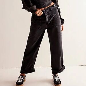 Free People We the Free Palmer Outerspace Black Jeans